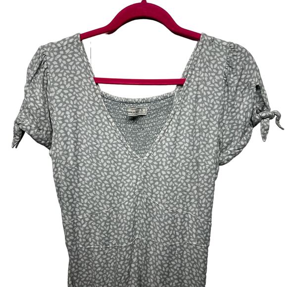 Abercrombie & Fitch Womens Mini Dress Small Fairy Cottagecore Boho Chic Smocked - Picture 3 of 14